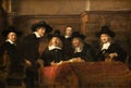 The Wardens of the Amsterdam drapers guild, known as the Syndics by Rembrandt van Rijn